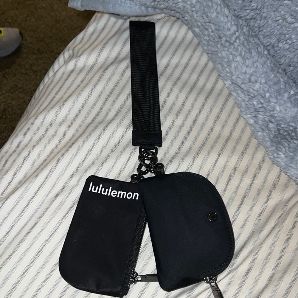 Lulu lemon keychain and two wallets used once